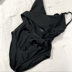 AE Aerie wrap one piece bathing suit, size L
